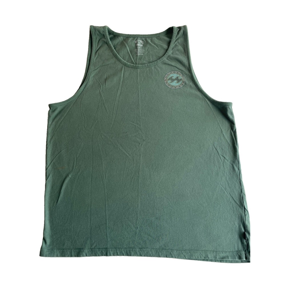 Billabong Tailored Tank Top Mens 2XL Hawaii Sleeveless Shirt Surf Beach Green - Picture 1 of 11